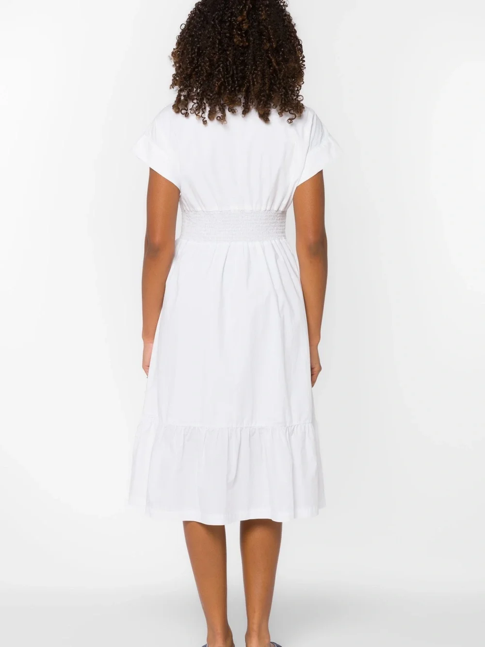 NWT Velvet Heart Emily Button-Front Midi Dress - Picture 4 of 11